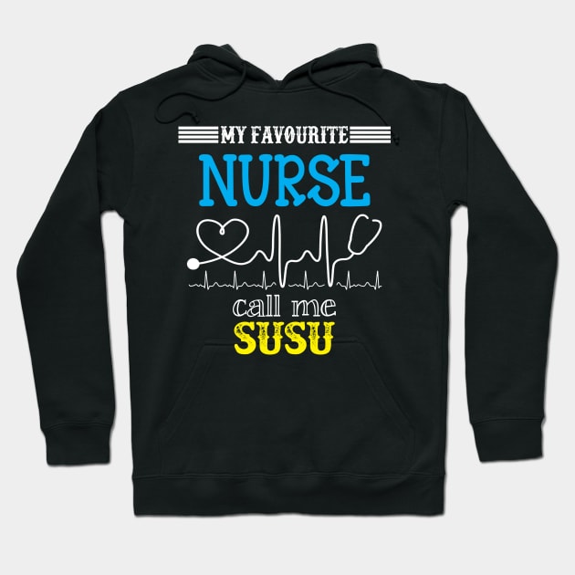 My Favorite Nurse Calls Me Susu Funny Mother's Gift Hoodie by DoorTees